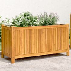 Petromila Zahradní truhlík s vložkou 99,5x38x50 cm masivní akáciové dřevo