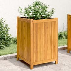 shumee Zahradní truhlík s vložkou 50x50x75 cm masivní akáciové dřevo