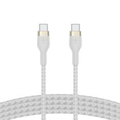 Belkin Kabel USB-C na USB-C BoostCharge Pro Flex, USB-C PD, Bílý, 2m