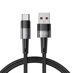 Tech-protect Datový kabel Tech-Protect Ultraboost USB na USB-C, 6A PD 66W 1m šedý