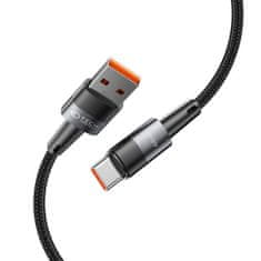 Tech-protect Datový kabel Tech-Protect Ultraboost USB na USB-C, 6A PD 66W 1m šedý