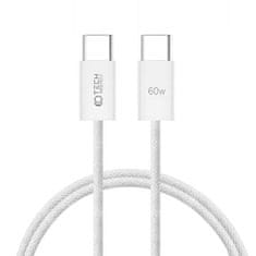 Tech-protect Datový kabel Tech-Protect Ultraboost USB-C na USB-C, 3A PD 60W 1m bílý