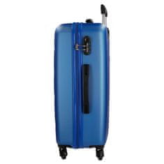 Joummabags ROLL ROAD Flex Blue, Sada ABS cestovních kufrů, 55-65cm, 5849563