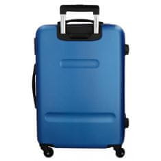 Joummabags ROLL ROAD Flex Blue, Sada ABS cestovních kufrů, 55-65cm, 5849563