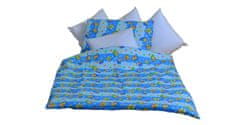 Stanex Dětské ložní povlečení bavlněné hvězdičky modré (LS302) Rozměr: 135 x 90 + 45 x 65, Zapínání: Knoflíkové