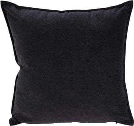 HOMESTYLING Polštář dekorační KO-HZ1011980 45 x 45 cm ESSENTIALS antracit