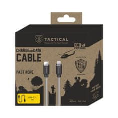 Tactical Aramid extra pevný kabel USB-C/Lighting MFI - 0.3m- Šedá KP31216