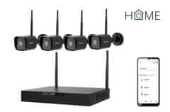 iGET HOME NVR N4C4 - CCTV bezdrátový Wi-Fi set FullHD 1080p, 4CH NVR + 4x kamera 1080p se zvukem