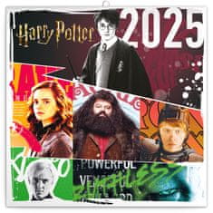 NOTIQUE Poznámkový kalendář Harry Potter 2025, 30 x 30 cm