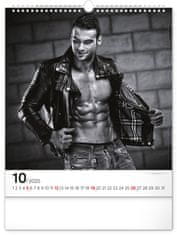 Presco Publishing Nástěnný kalendář Men 2025, 30 × 34 cm
