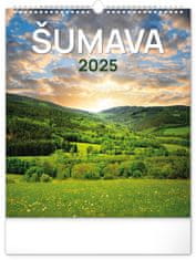 Presco Publishing Nástěnný kalendář Šumava 2025, 30 × 34 cm