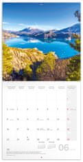 Notique Poznámkový kalendář Alpy 2025, 30 x 30 cm