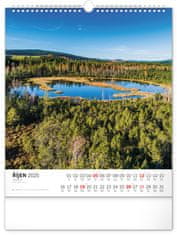 Presco Publishing Nástěnný kalendář Šumava 2025, 30 × 34 cm