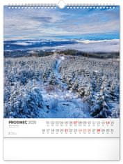 Presco Publishing Nástěnný kalendář Šumava 2025, 30 × 34 cm