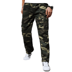 Dstreet Pánské bojové kalhoty WIRA zelené ux4117 3XL