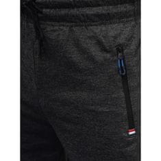 Dstreet Pánské teplákové kalhoty VIVA tmavě šedé ux4270 M-L