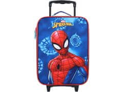 Vadobag Dětský modrý kufr Spiderman