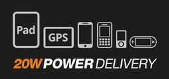 Aligator Nabíječka do sítě Power Delivery 20W, USB-C + kabel pro Apple - černá