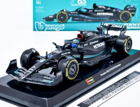 BBurago Mercedes AMG W14 E Performance F1 #63 G.Russell 2023 - Bburago 1:24