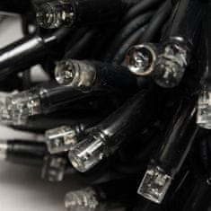 DecoLED DecoLED LED světelný řetěz, 20m, ledově bílá s FLASH efektem, 120 diod, černý kabel SFNX120