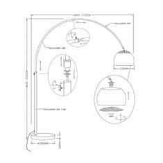 ZUMALINE ZUMALINE Stojací lampa SOHO TS-010121T-BB