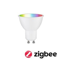 Paulmann PAULMANN Standard 230V Smart Home Zigbee 3.0 LED reflektor GU10 4,8W RGBW plus stmívatelné bílá mat 29147