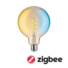 Paulmann PAULMANN Filament 230V Smart Home Zigbee 3.0 LED Globe G125 E27 7,5W měnitelná bílá stmívatelné zlatá 29161