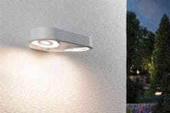 Paulmann PAULMANN LED venkovní nástěnné svítidlo Silma pohybové čidlo dva světelné zdroje IP44 280x176mm 3000K 2x5,5 / 2x0,7W 230V bílá hliník 94868