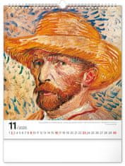 Presco Publishing Nástěnný kalendář Vincent van Gogh 2025, 30 × 34 cm