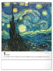 Notique Nástěnný kalendář Vincent van Gogh 2025, 30 x 34 cm