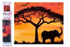 Norimpex Mozaika Diamond Sunset Elephant 30X40 cm