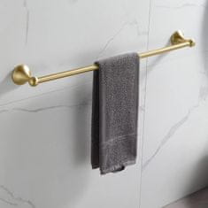 BPS-koupelny Držák ručníků REA 332870 kartáčovaná zlatá