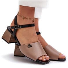 Vinceza Elegantní dámské sandály Slingback Beige velikost 38