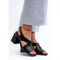 Vinceza Elegantní dámské sandály na podpatku velikost 38