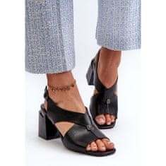 Vinceza Elegantní dámské sandály na podpatku velikost 38