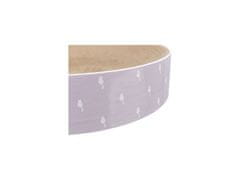 HUKA LILLY kulatý škrabací pelech s catnipem, ø 45 × 10 cm, karton, lila