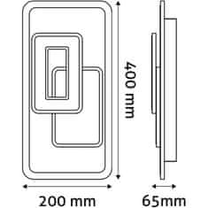 Avide Stropní svítidlo (9572002) BRAYDEN stropní svítidlo 400x200mm, 45W, max 3830lm, DO