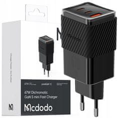 Mcdodo Mcdodo Gan 5 Pro Usb-C Usb-A 67W Rychlá Nabíječka