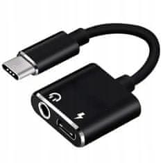 CO2 Adaptér USB-C Mini Jack 3,5 mm adaptér Aux kabel pro Samsung Apple Z Dac