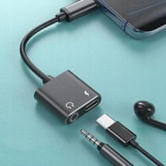 CO2 Adaptér USB-C Mini Jack 3,5 mm adaptér Aux kabel pro Samsung Apple Z Dac