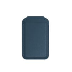Satechi Magnetický stojánek / peněženka Vegan-Leather pro Apple iPhone 12/13/14/15, Modrá