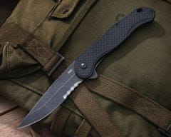 CRKT CR-2267 Taco Viper kapesní nůž s asistencí 10,7 cm, Black Stonewash, černá, GRN