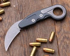 CRKT CR-4045 Provoke Compact kapesní nůž - karambit 5,7 cm, Stonewash, hliník 