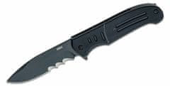 CRKT CR-6885 Ignitor Assisted Black kapesní nůž 8,8 cm, celočerná, G10