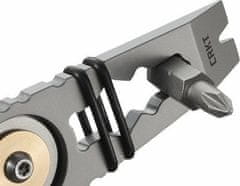 CRKT CR-9913 Pry Cutter Keychain Tool kompaktní přívěsek na klíče s nástroji, nerezová ocel