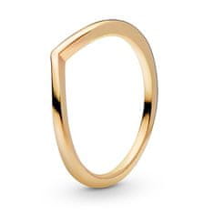 Pandora Minimalistický pozlacený prsten Shine Timeless 168742C00 (Obvod 56 mm)