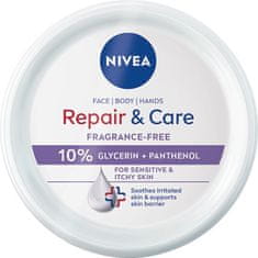 Nivea Hydratační tělový krém pro citlivou pokožku Repair & Care 400 ml