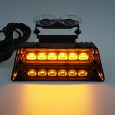 Stualarm PREDATOR LED vnitřní, 6x LED 4W, 12/24V, oranžový, ECE R65 (brW006A)