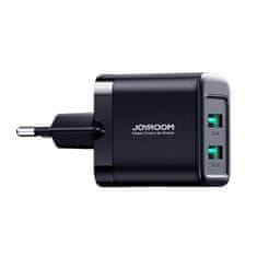 Joyroom JoyRoom Univerzální Dvouportová USB nabíječka - Černá KP31240