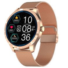 SmartWatch QS9L, rose gold/kovové